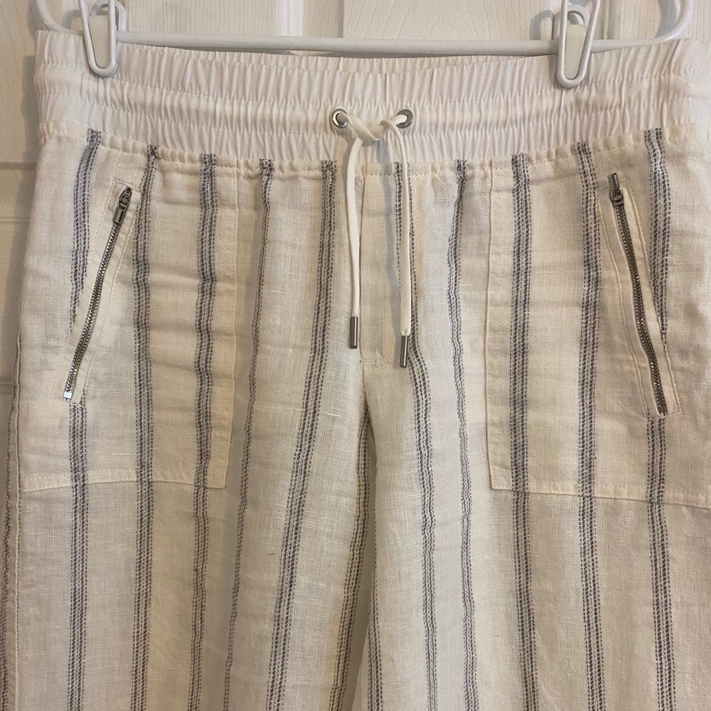 Like new Athleta striped linen pants